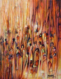 Muhammad Yousuf, 18 x 24 Inch, Acrylic On Canvas, Figurative Painting, AC-MYSF-050 Muhammad Yousuf, 18 x 24 Inch, Acrylic On Canvas, Figurative Painting, AC-MYSF-050